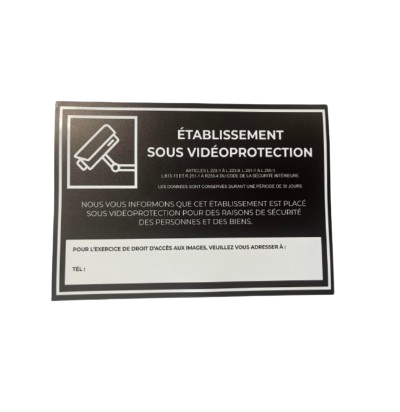 [ESV-5pcs] Signalisation video surveillance  5pcs 21x14.8cm