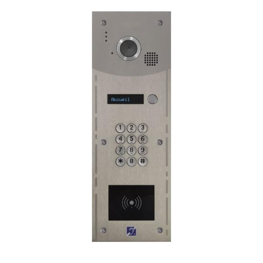 [R204-0201] Interphone Vidéo 1 bouton avec clavier codé