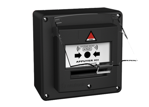 [5713N1C] Boitier Menace (BM) NOIR 1 contact étanche + Capot