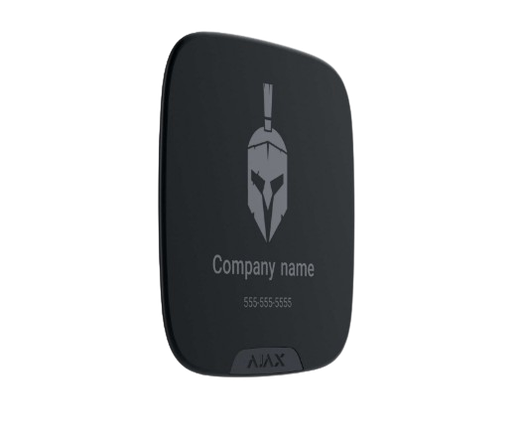 [39278.63.BL] Ajax Brandplate for StreetSiren DoubleDeck black (10pcs),  [BASELINE]