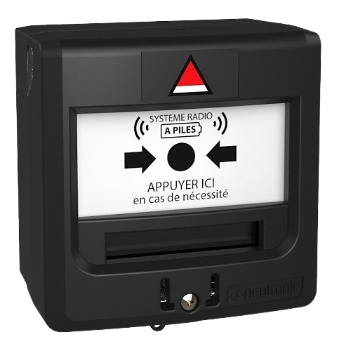 [5710N1-RF3] Boitier Menace (BM) NOIR à piles Radio