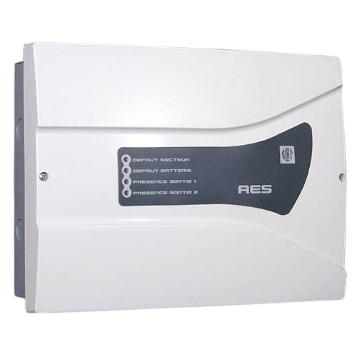 [80620F] Alimentation AES-EAE 24V/4A C24 AB 12AH avec 2 batteries 12 Vcc / 12Ah -certifiée NF SSI.  (HO-80620F)