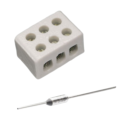 [581286] Bornier céramique et fusible thermique  (HO-581286)