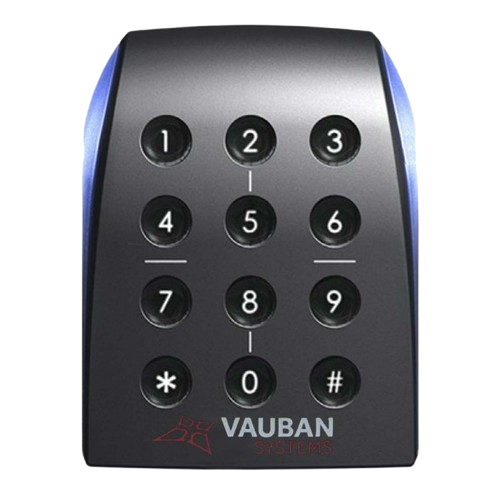 [VREADER-KP-BT] Lecteur VAUBAN,KB,DESFIRE, BLE, Large, RS485 SSCPV1, Noir, Cbl3m 